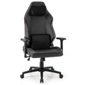 Ergonomic High Back Computer Chair with Magnetic Headrest and Lumbar Pillow-Black