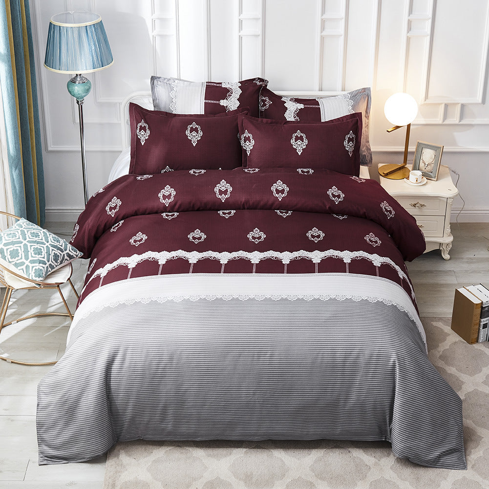 Luxury Printed Duvet Cover Set with Pillowcases