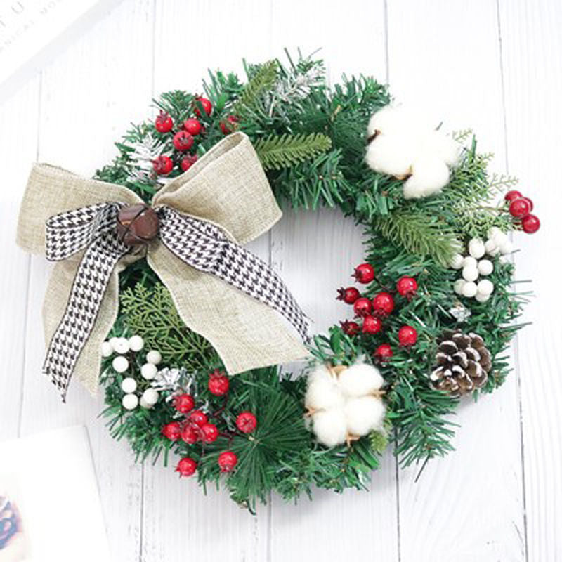 Artificial Christmas Door Wreath Garland Decoration