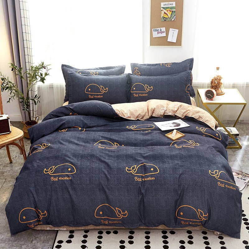 Floral Cotton Duvet Cover Set