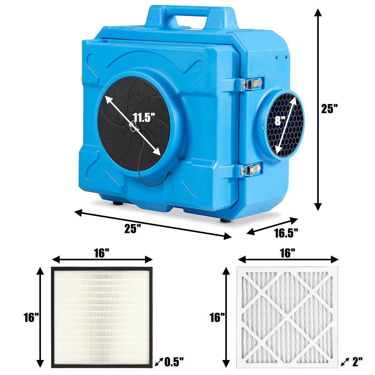 Industrial Commercial Air Scrubber with Efficient Odor Eliminator