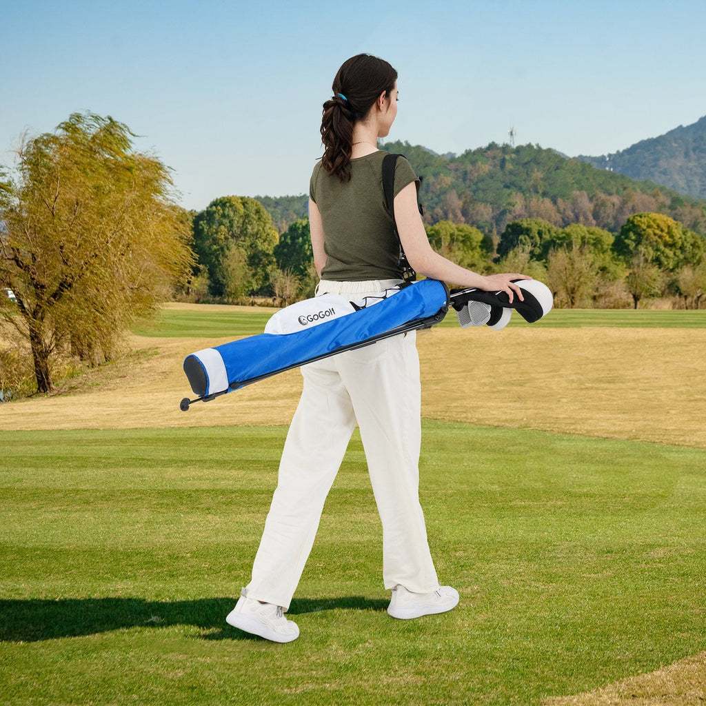Golf Stand Bag Lightweight Golf Bag for The Driving Range-White
