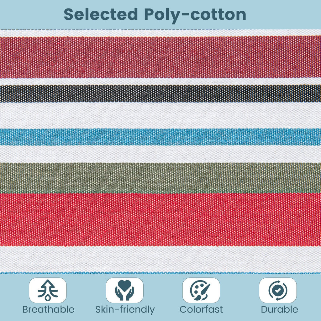 Poly Cotton Hammock with a Metal Stand and a Carrying Bag