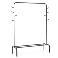 Heavy Duty Clothes Rack 50-Inch Wide Metal Garment Wardrobe Rack-Black