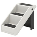 Dog Stairs for Small Dogs, 14.5" H Foldable Pet Ramp with 3 Non-Slip Steps for High Beds or Sofas