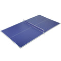 9 ft Folding Ping Pong Table Top for Pool Tables, Table Tennis Conversion Top with Net, Foam Padding, Blue