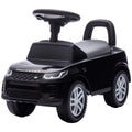 Licensed Land Rover Ride on Push Car with Anti-Tip Device, Under-Seat Storage, Horn, Engine Sounds for 18-36 M, Black