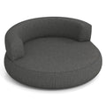 Inflatable Lounger Air Sofa with Detachable Cover-Gray