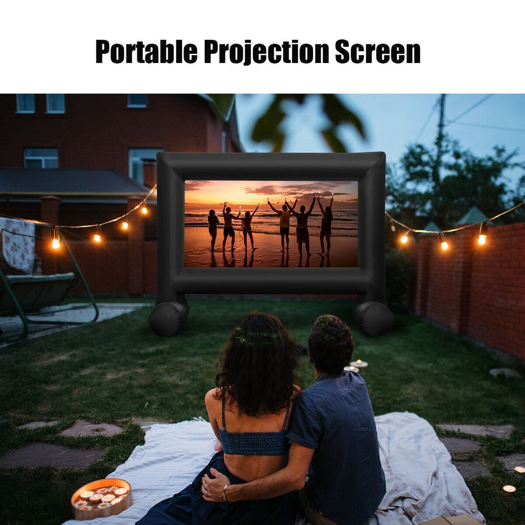Inflatable Outdoor Movie Projector Screen with Blower-14 ft