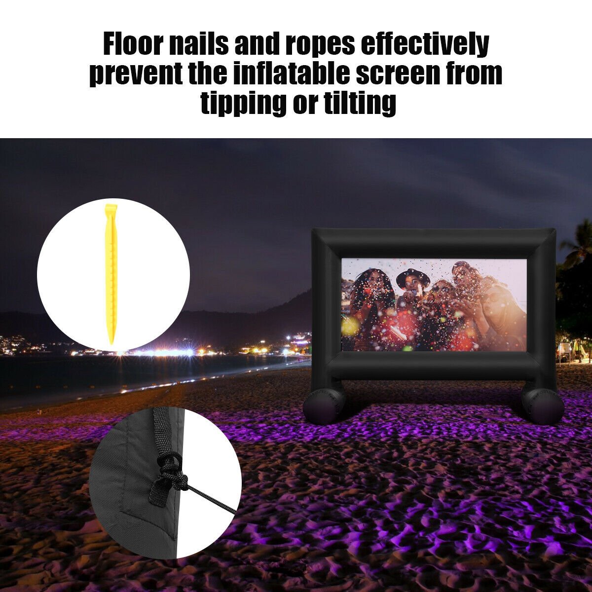 Inflatable Outdoor Movie Projector Screen with Blower-14 ft