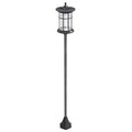 72" Solar Post Light, Cool White LED Outdoor Lamp, Waterproof IP44 for Patio, Garden, Backyard, Pathway