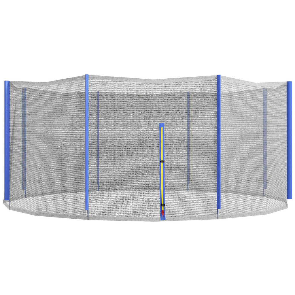 Trampoline Net Enclosure, Trampoline Netting Replacement with Zippered Entrance for 12ft Round Trampoline