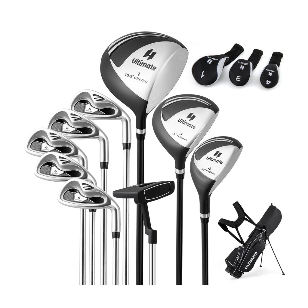 Men’s Profile Complete Golf Club Package Set Includes 10 Pieces-Black