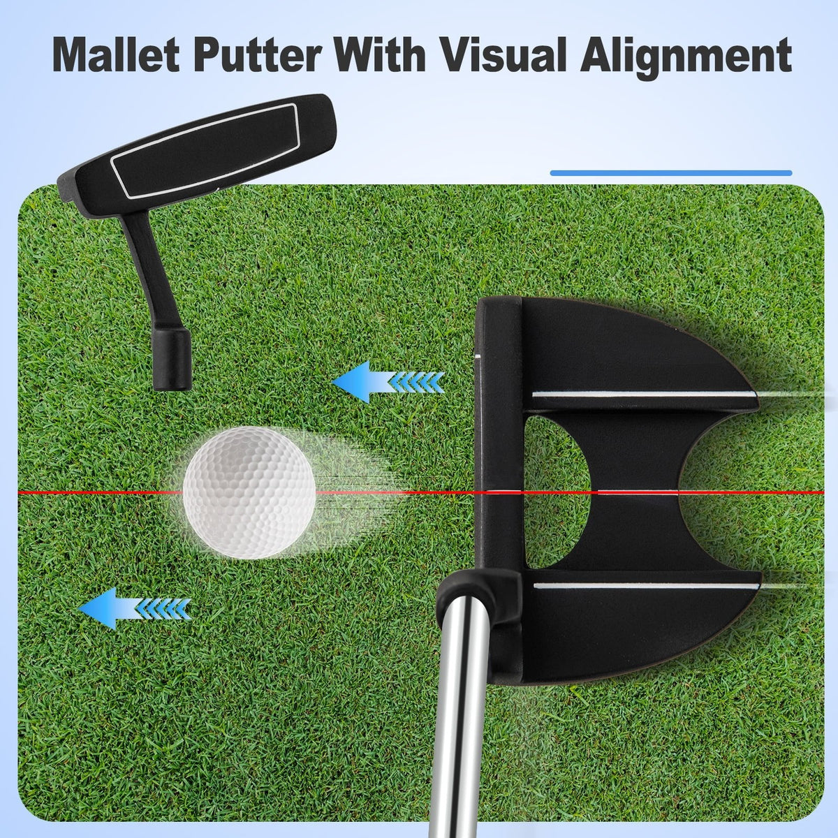 Men’s Profile Complete Golf Club Package Set Includes 10 Pieces-Black