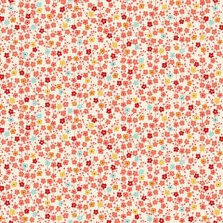 Makower UK: Michiko - Blossom - Cream/Metallic
