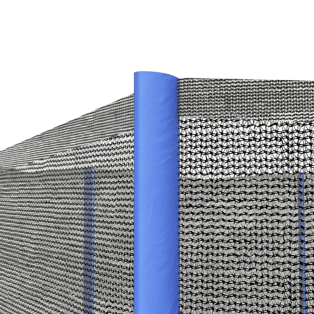 Trampoline Net Enclosure, Trampoline Netting Replacement with Zippered Entrance for 12ft Round Trampoline