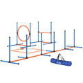 Dog Agility Training Equipment, 5PCS Dog Obstacle Course Starter Kit with Carrying Bag