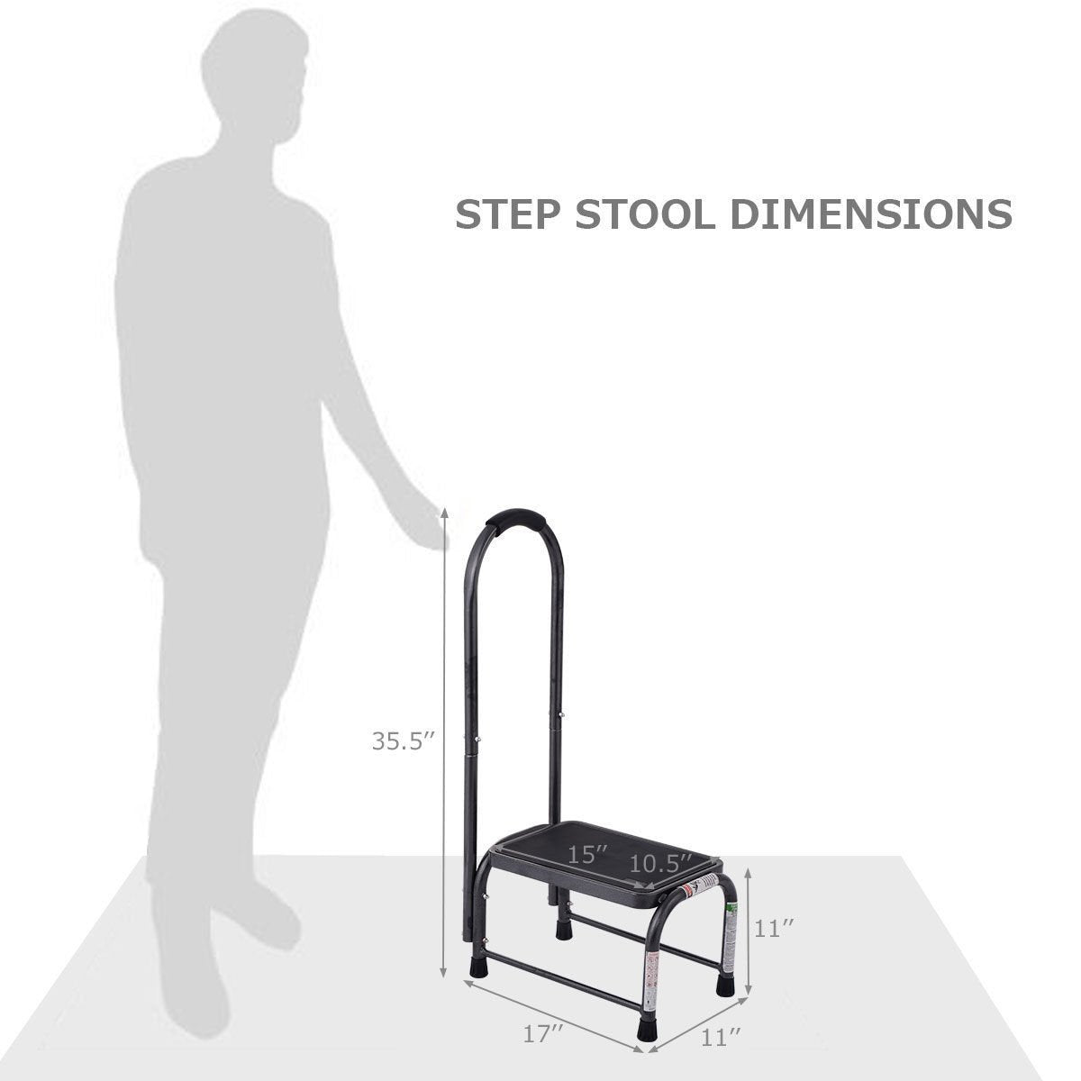 330 lbs Non-Slip Heavy Duty Step Stool