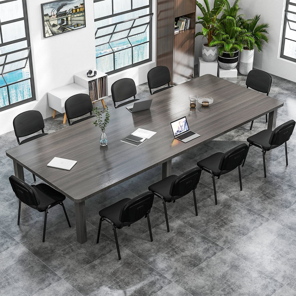 Office Chair with Metal Frame and Padded Cushions for Conference Room-Set of 5