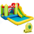 Castle Inflatable Bouncer with Water Slide, Splash Pool and 480W Blower