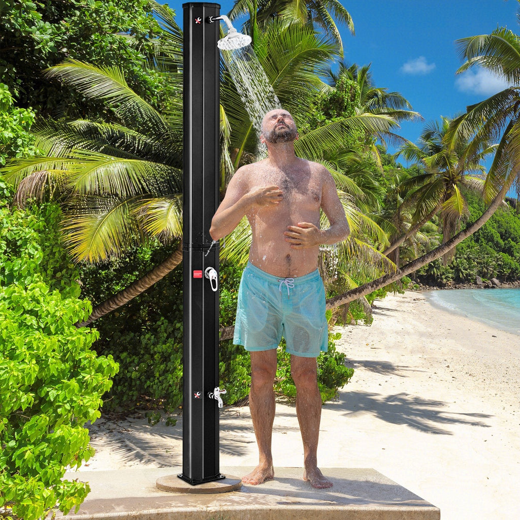 Outdoor Solar Heating 7.2 Ft Adjustable Shower Head