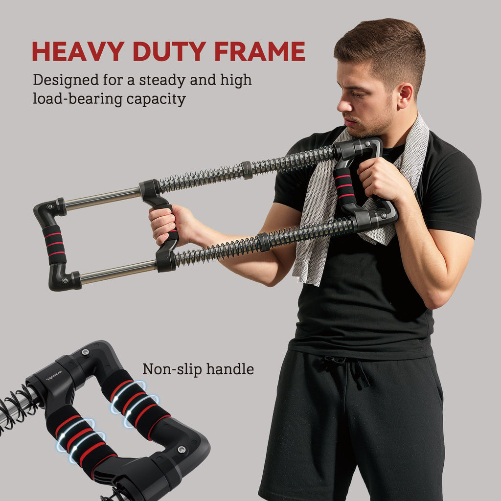 Chest Expander, Spring Chest Exerciser with 22-110 lbs Resistance for Men and Women Home Gym, Office or Travel