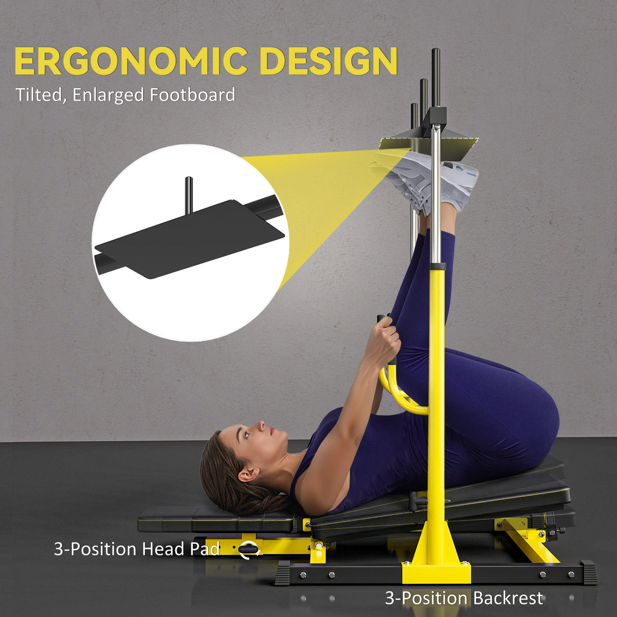 Leg Extension and Curl Machine, Adjustable Leg Extension Machine, 1" standard Plate Compatible, 660LBS Capacity