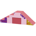2-Piece Climbing Foam Blocks for Toddlers with Detachable Cover, Indoor Climb and Crawl Activity PlaySet, Pink