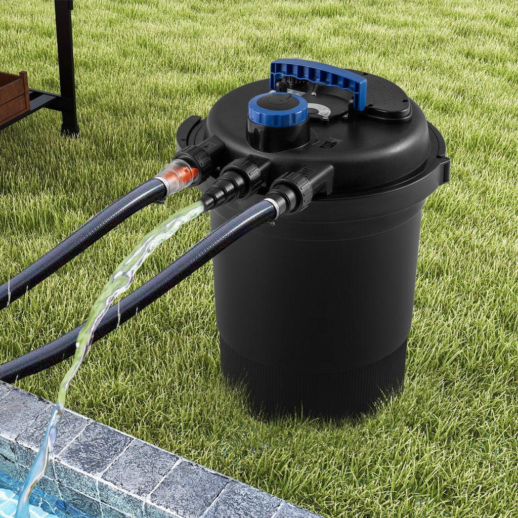 Bio Pressure Pond Filter with 13W UV-C Light 2642 GPH Pond Filter System