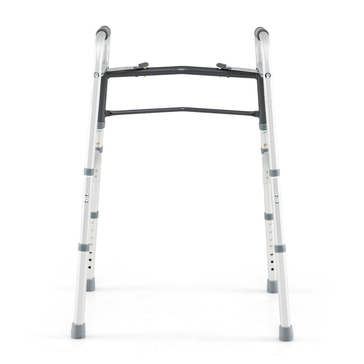 2-Button Folding Walker Lightweight with 7-Level Adjustable Height