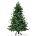 7 FT Pre-Lit Christmas Tree, PE and PVC Mixed Tips with 8 Lighting Modes