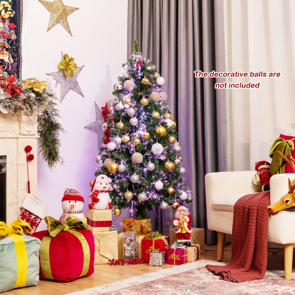 5 FT Fibre Optic Christmas Tree, 449 Branch Tips with Colour Changing Light