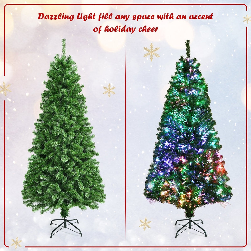 5 FT Fibre Optic Christmas Tree, 449 Branch Tips with Colour Changing Light