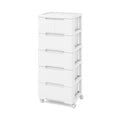 Rolling Storage Cabinet with Universal Wheels and 5/6/7 Drawers-6-Drawer