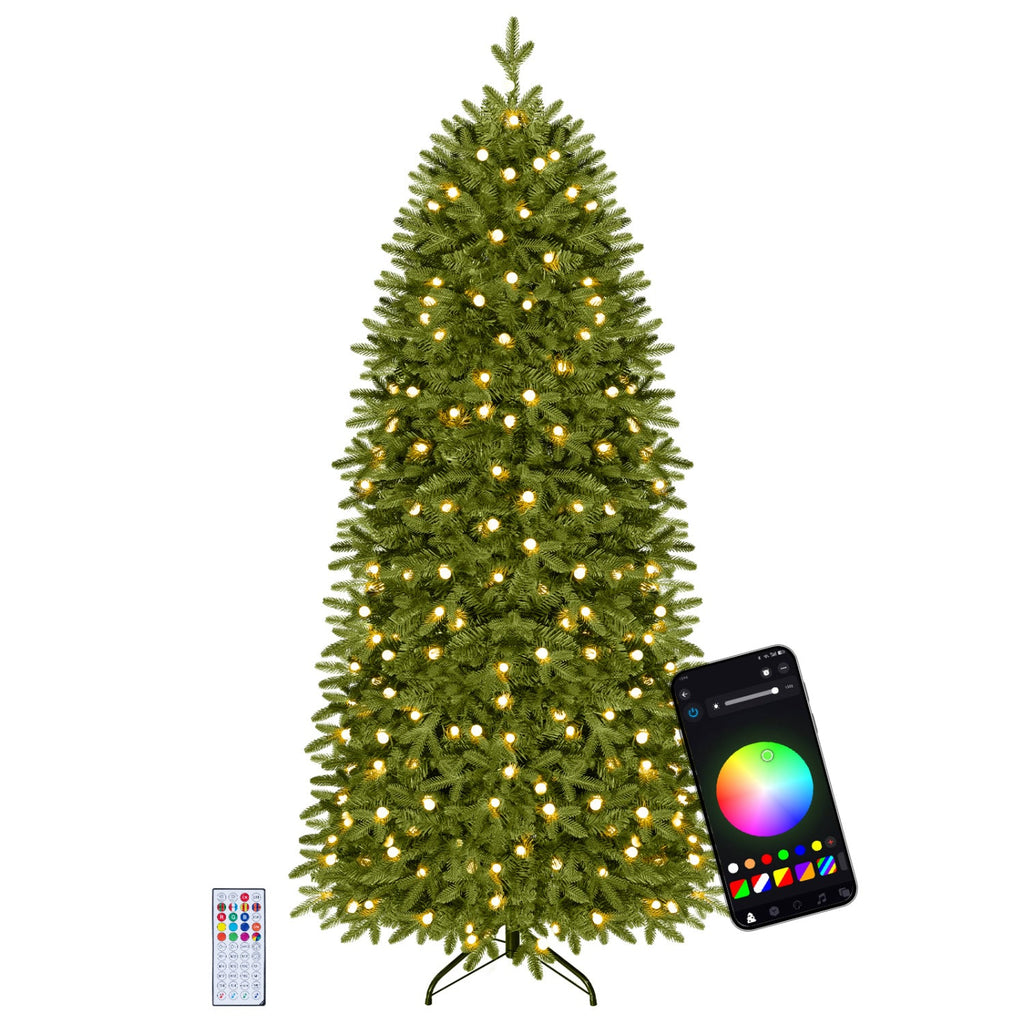 6.2 FT Smart Pencil Christmas Tree, 719 Tips with 220 App Controlled RGB LEDs
