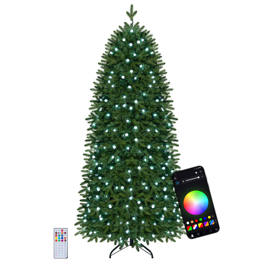 6.2 FT Smart Pencil Christmas Tree, 719 Tips with 220 App Controlled RGB LEDs
