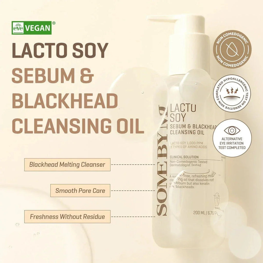 SOME BY MI Lactosoy Sebum & Blackhead Cleansing Oil 200ml