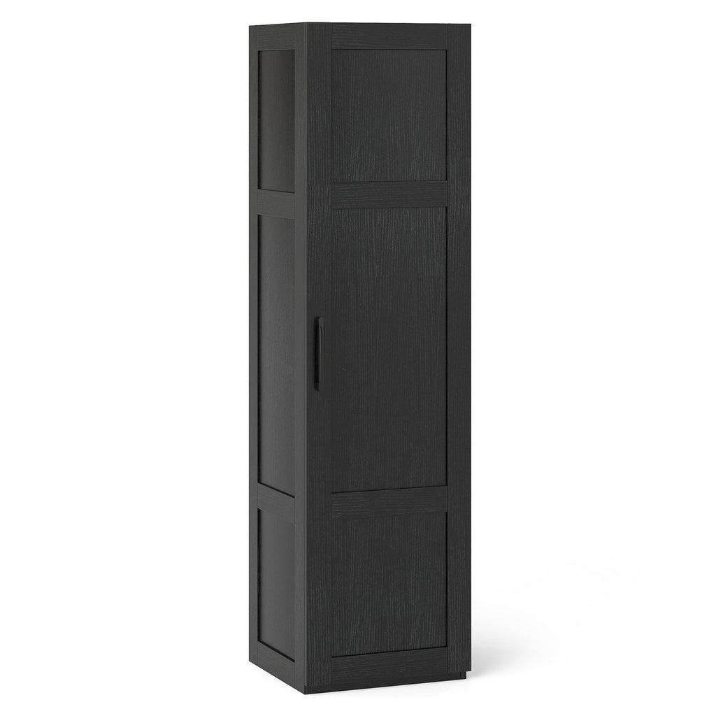 Tall Storage Cabinet with 4 Storage Shelves for Bathroom Living Room-Black