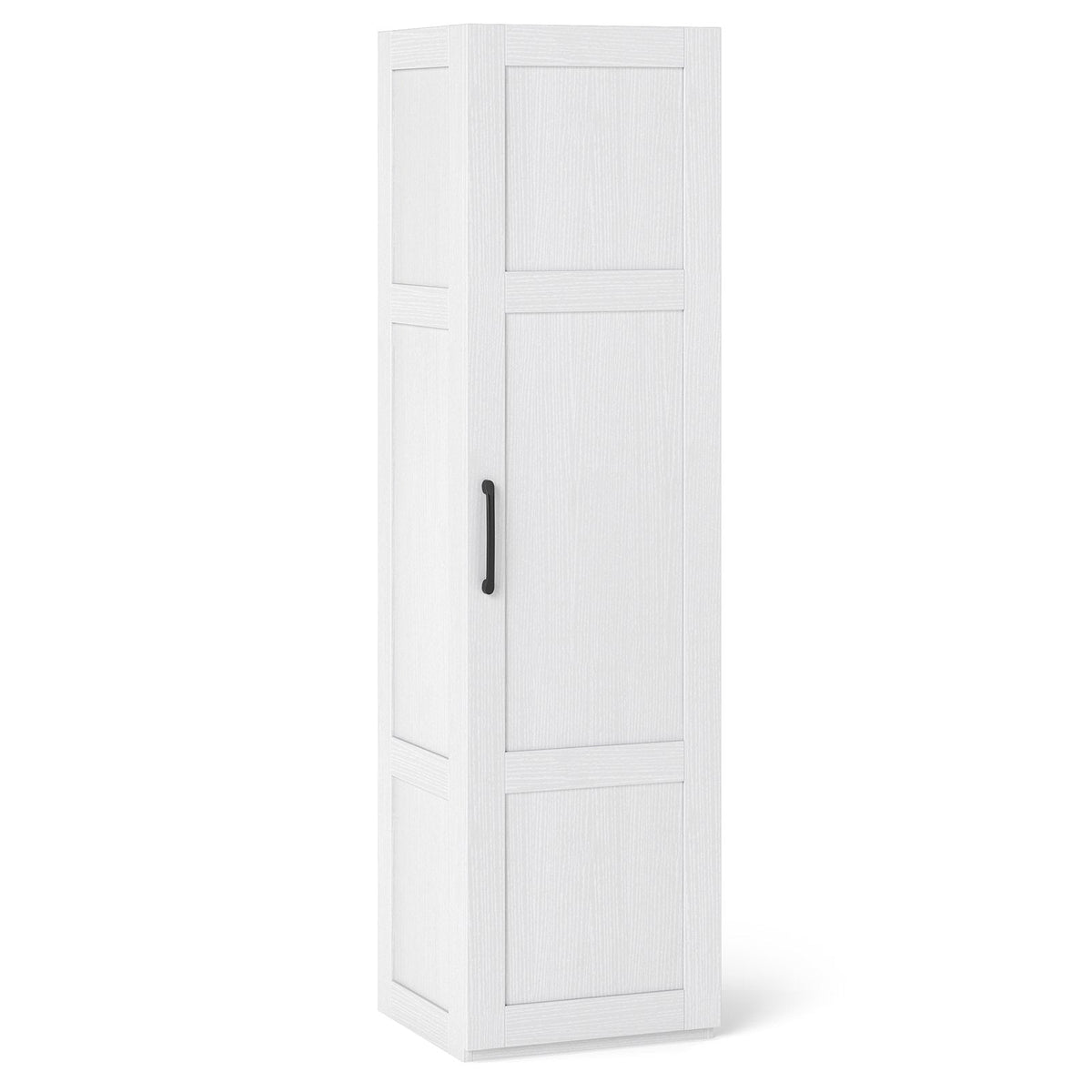 Tall Storage Cabinet with 4 Storage Shelves for Bathroom Living Room-White