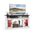 TV Stand with LED Lights and Remote Control-White