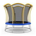 10 Feet Unique Flower Shape Trampoline with Galvanized Steel Frame-Yellow