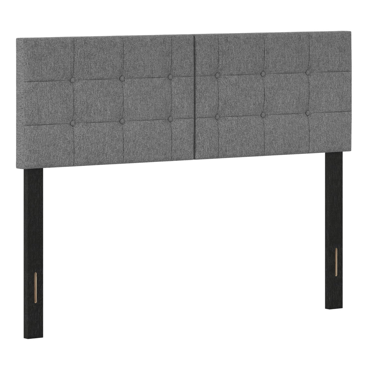 Upholstered Headboard with Adjustable Width for Full/Queen Size Beds-Dark Gray