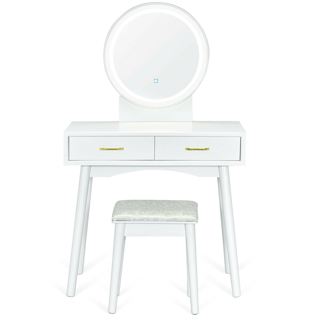 Vanity Dressing Table Set with 3 Lighting Modes