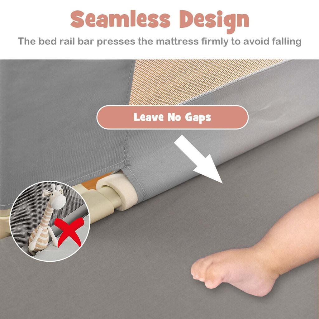 Vertical Lifting Baby Bed Rail with Lock-L