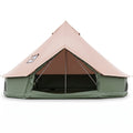 Waterproof Bell Tent with Stove Jack Accommodates and Mesh Windows Doors in Green-S