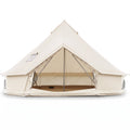 Waterproof Bell Tent with Stove Jack Accommodates and Mesh Windows Doors-M