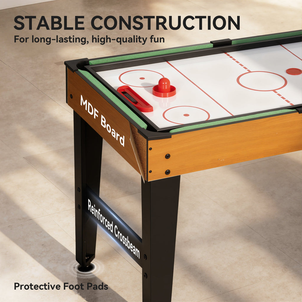 53 in 5-in-1 Combo Multi Game Table with Foosball, Pool, Hockey, Table Tennis, Basketball for Adults